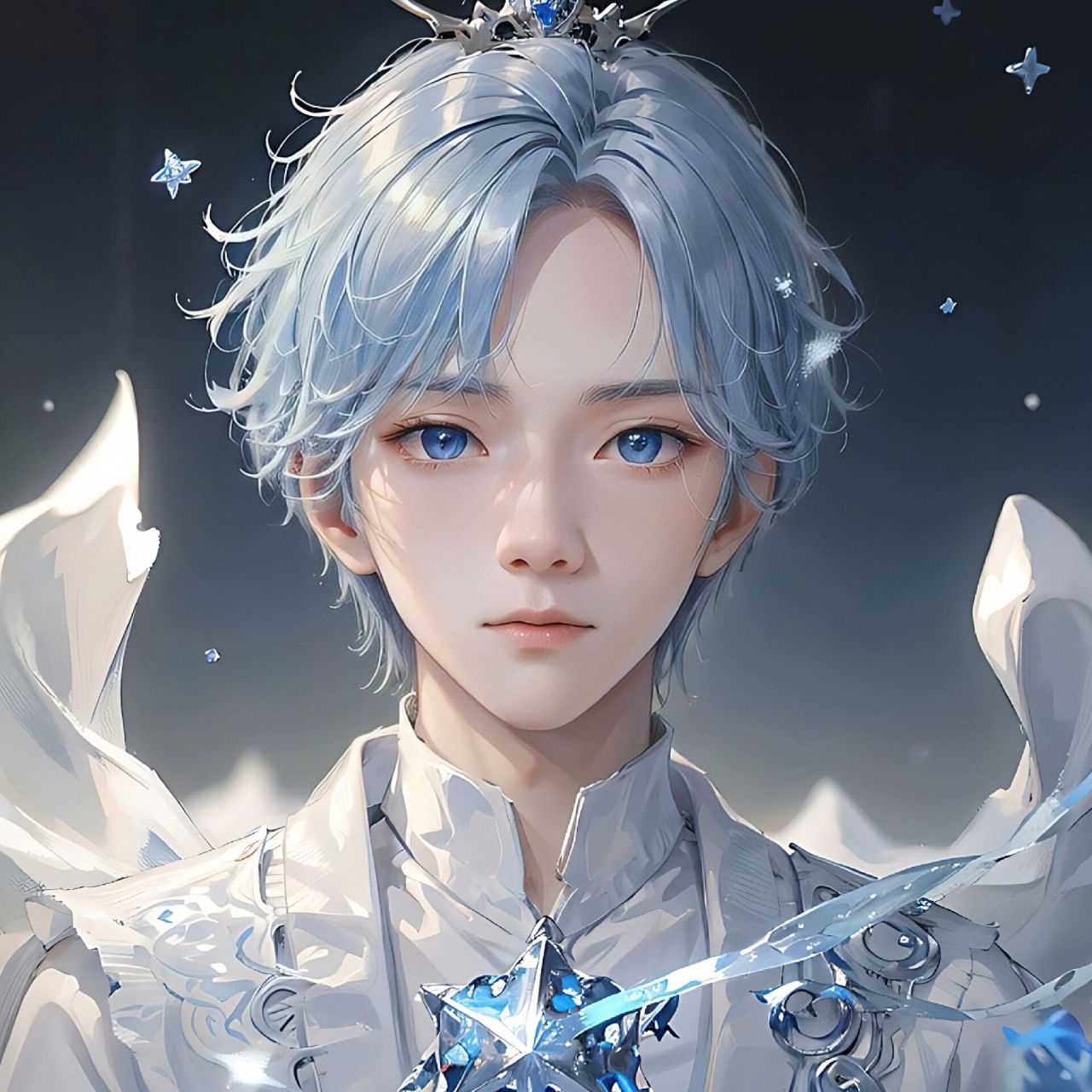 冰雪系超好看男生头像