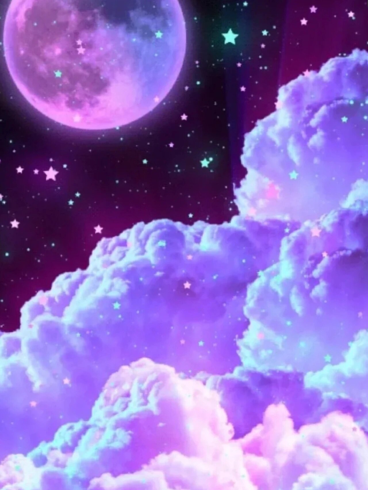 紫色系星空头像