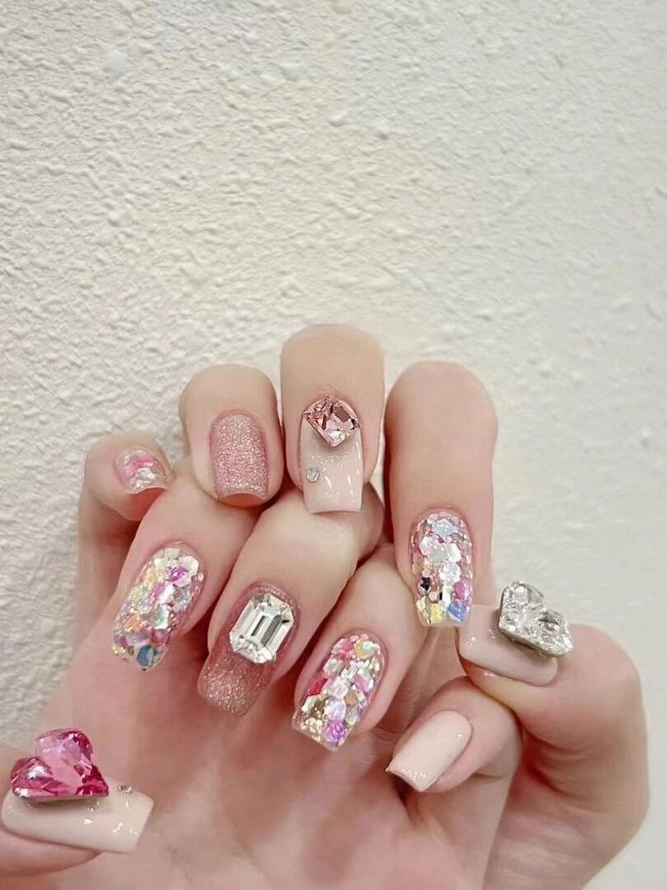 2023新款春夏美甲94粉色少女甜妹高级感显白