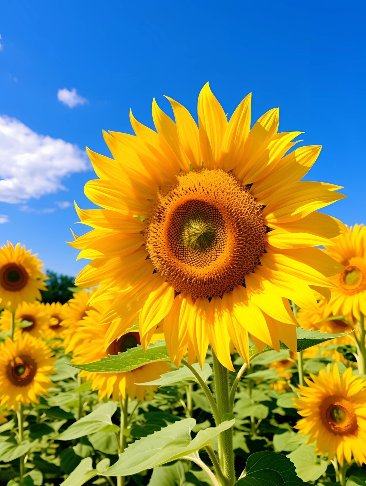 向着阳光生长的向日葵97