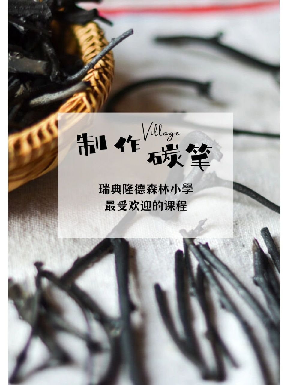 最受瑞典孩子喜欢的自然课程97制作炭笔 9790我是沐沐,7年研学