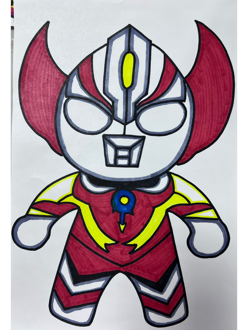 儿童创意绘画《奥特曼》  儿童创意绘画5-7岁