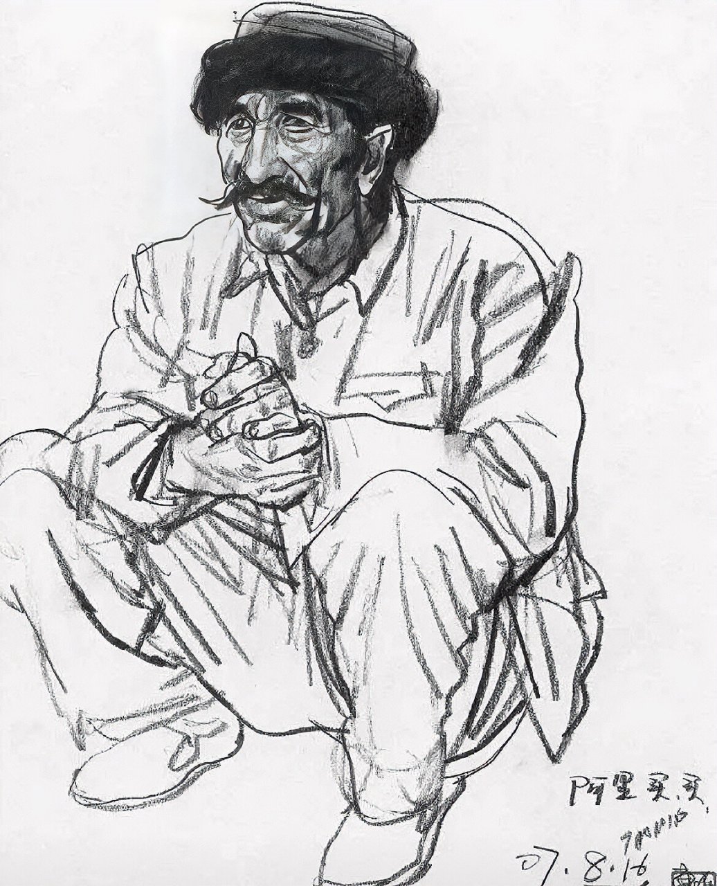 史国良 高清人物速写分享 分享人物速写好画,史国良人物速写作品