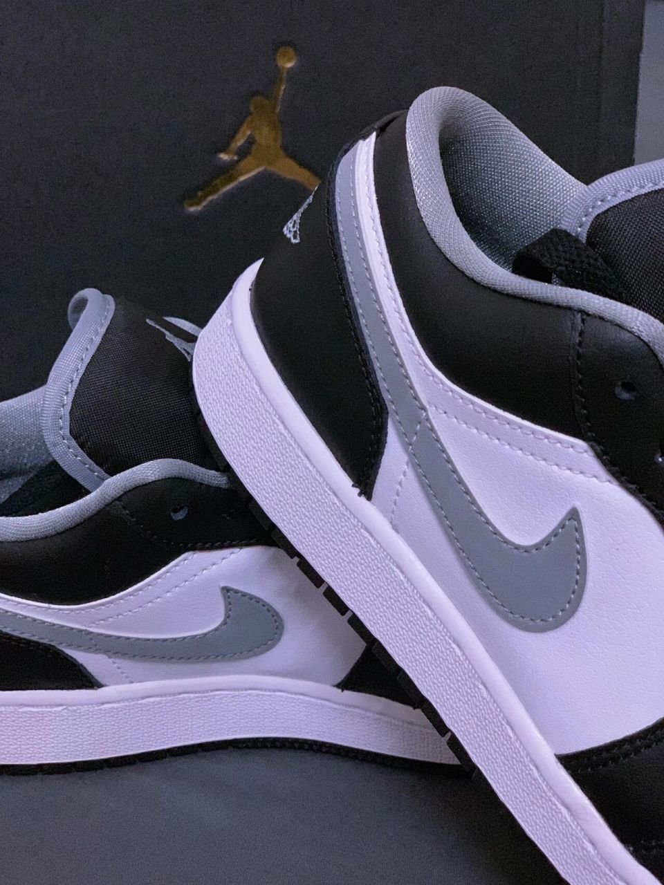 【夏日必入】aj1 影子灰 低帮 黑白灰经典配色 air jordan 1 low 黑白