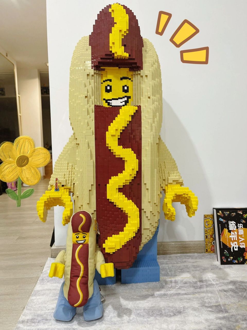 我的乐高热狗大男孩9315 首先感谢 设计的图纸,拿到图纸好长一段