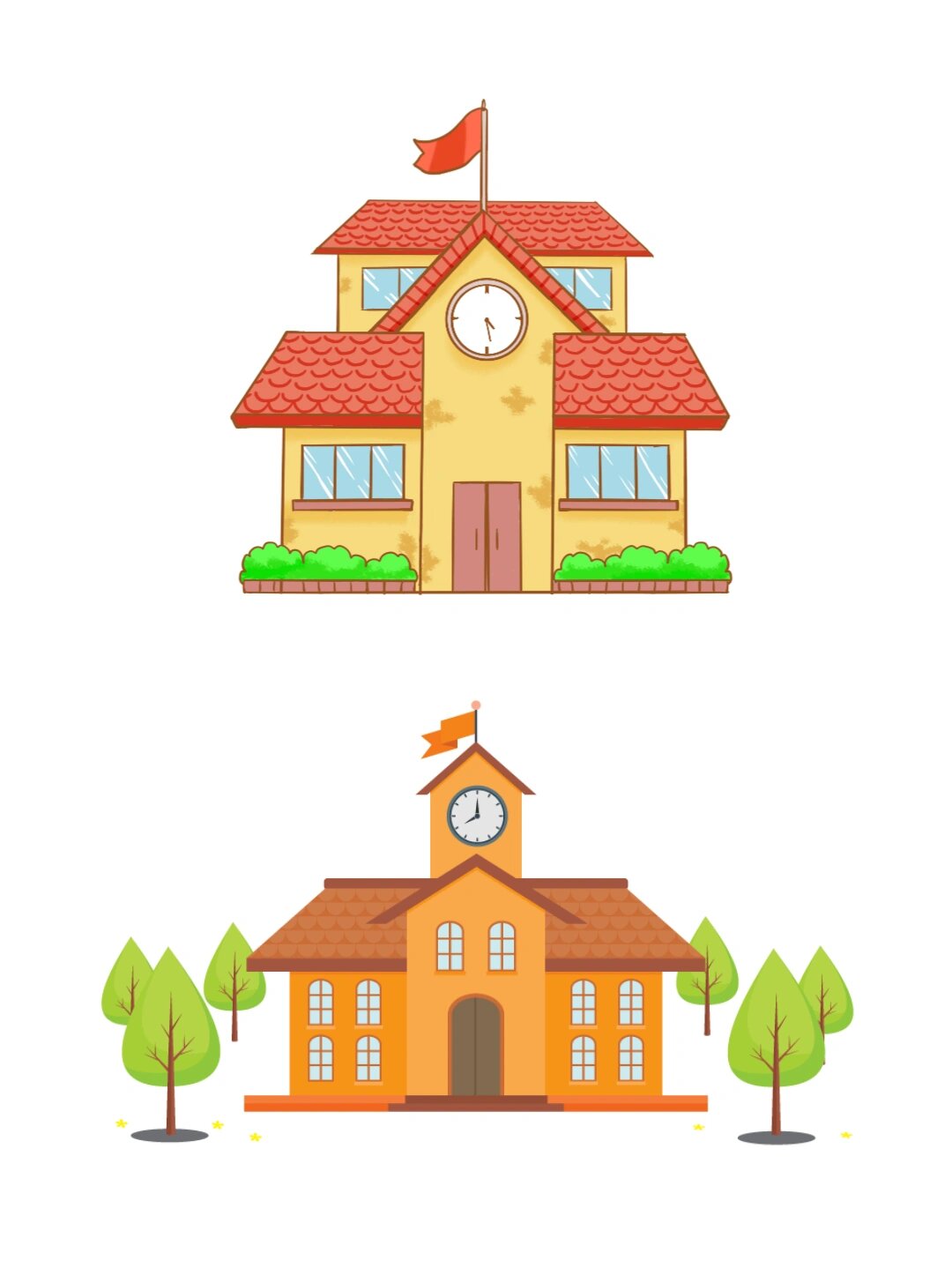 93免抠元素|开学季·卡通校园素材推荐 99【超萌卡通校园】你绝对