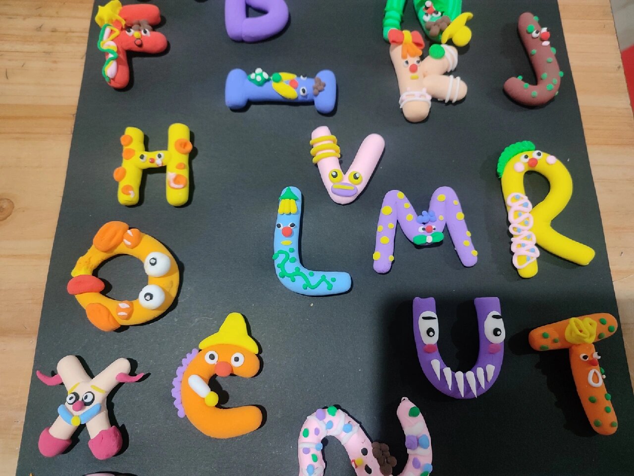 一年级英文字母～手工