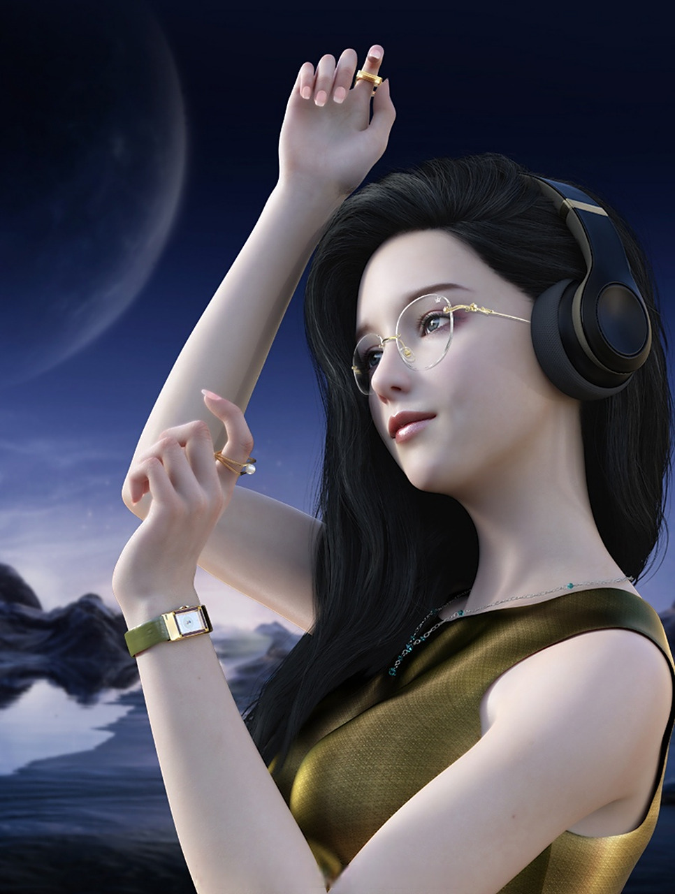 孤标傲世 百媚千娇 遐思交融 焕现独特心镜#万金宝轻奢眼镜# #不止是