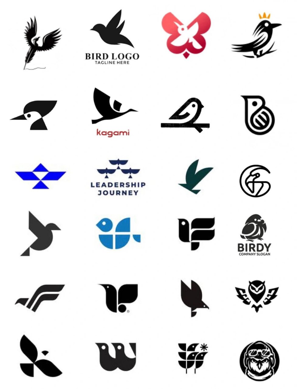 今天分享一组以鸟类作为主要视觉元素的logo设计合集,希望能带给