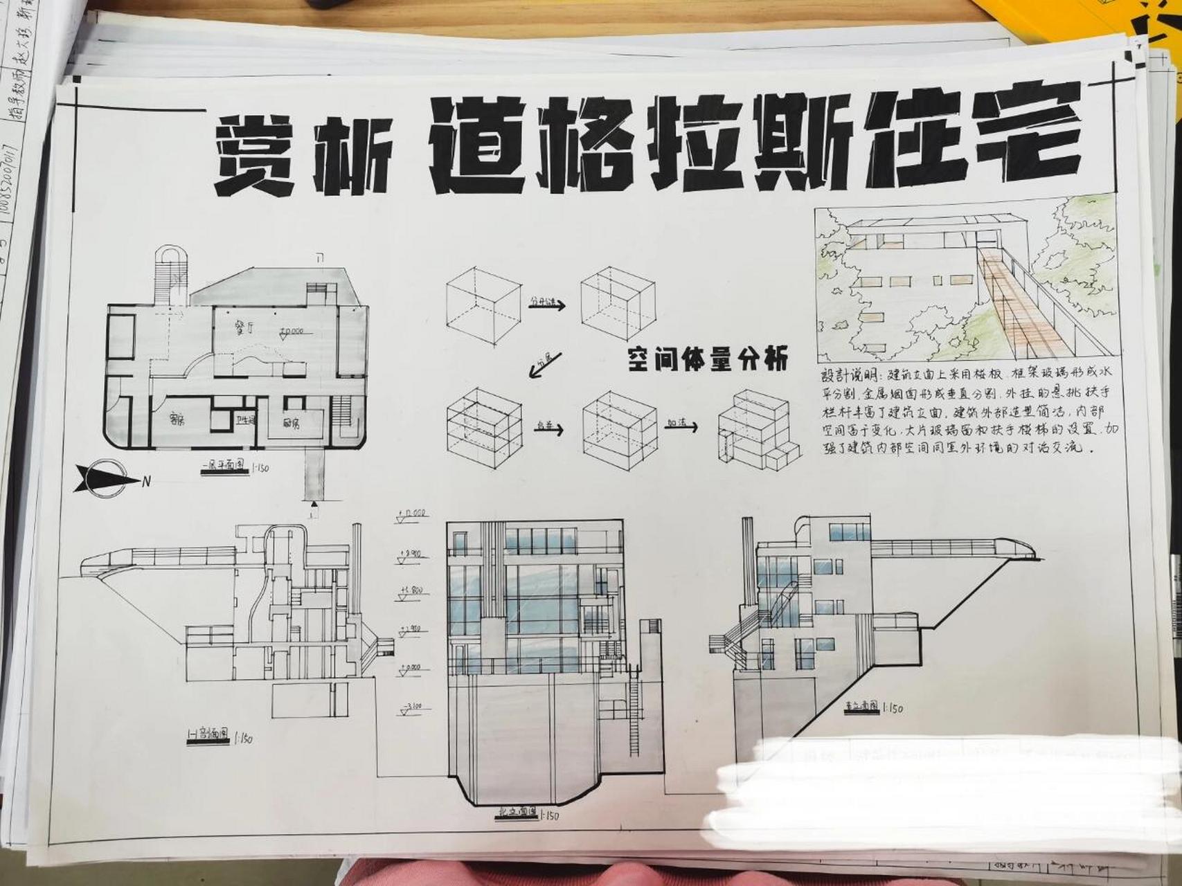 穆勒住宅立面图图片