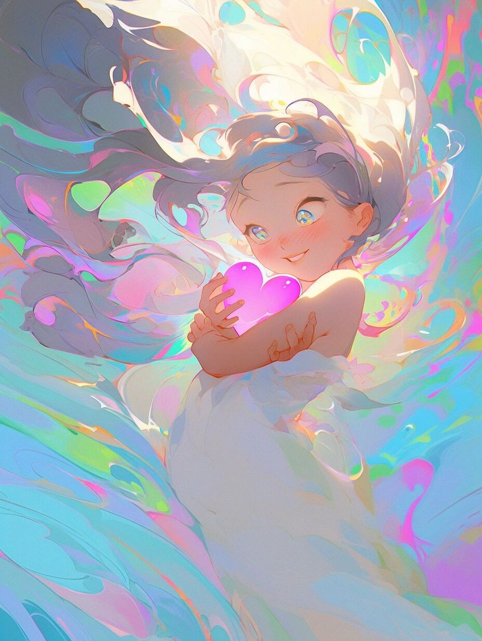 将你捧在手心 94手捧爱心的少女 96咒语大放送 the love is