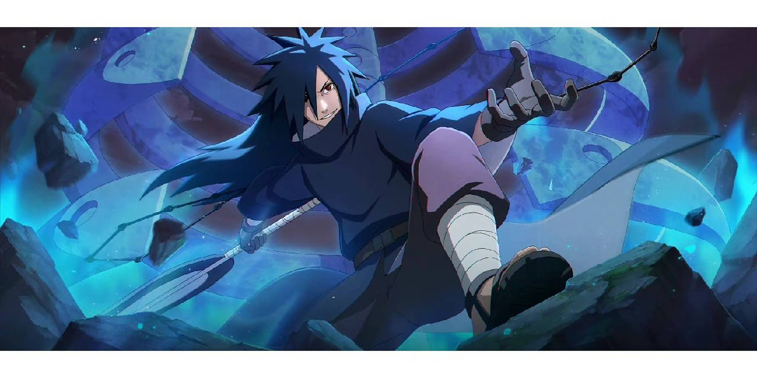 火影忍者手游壁纸无水印 宇智波带土 忍者之路面麻 宇智波斑 手游海报