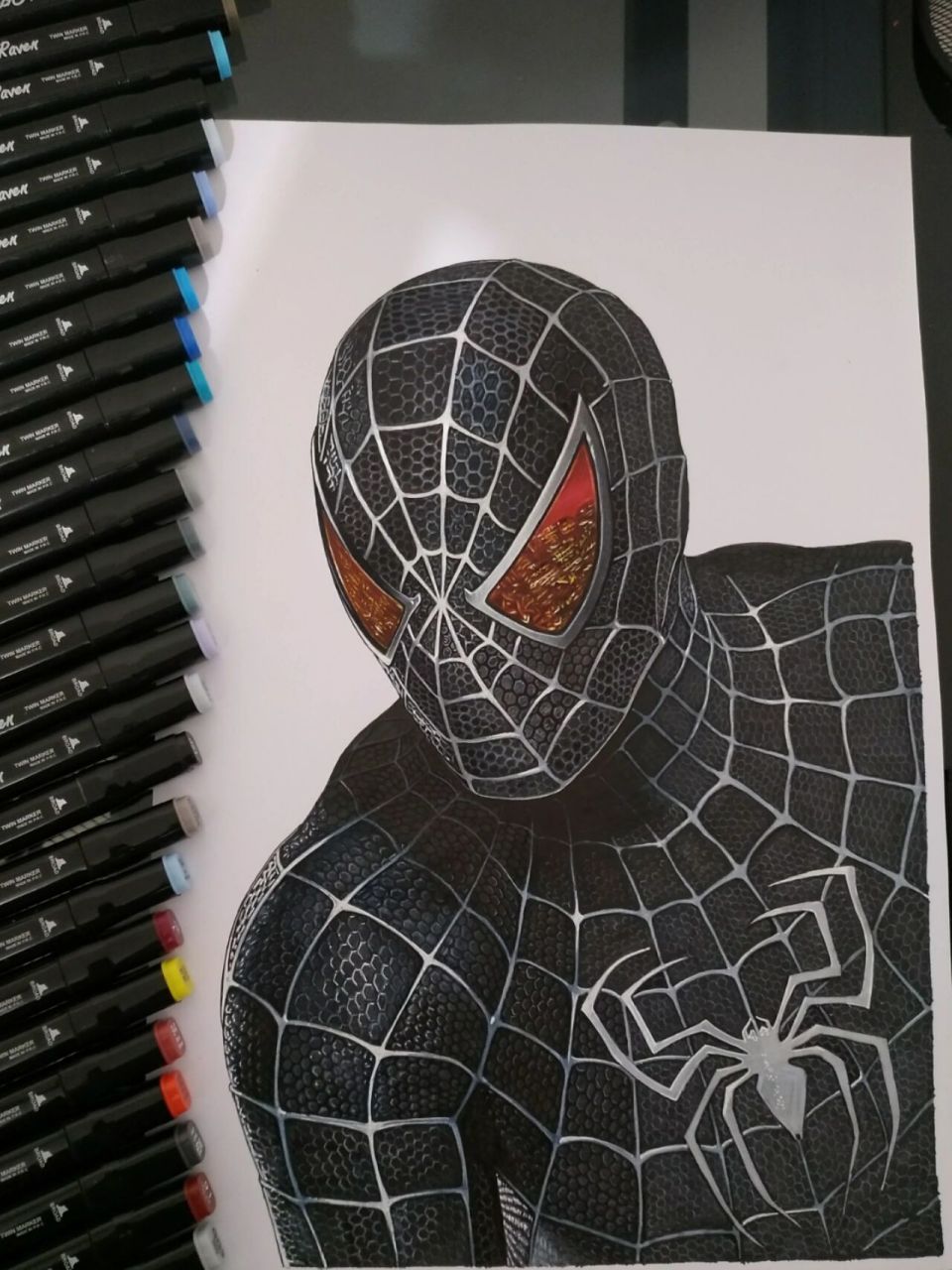 马克笔画【蜘蛛侠3】附过程图     by逆转的齿轮art(曾用名:y.