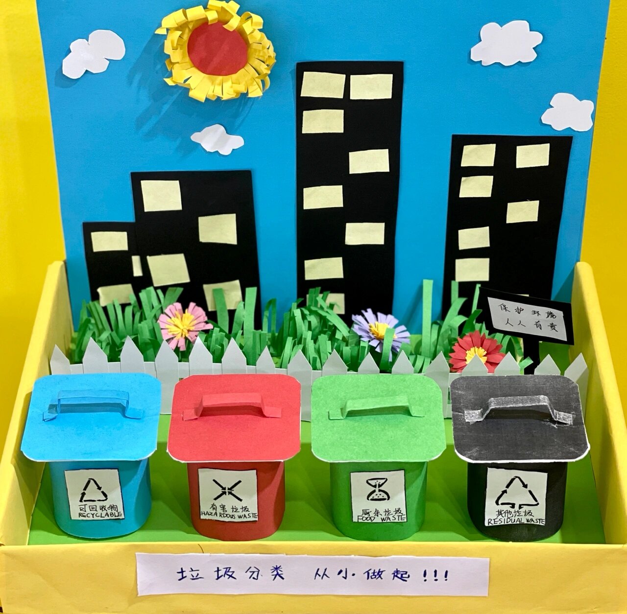 《爱护环境,保护大自然》61手工作品