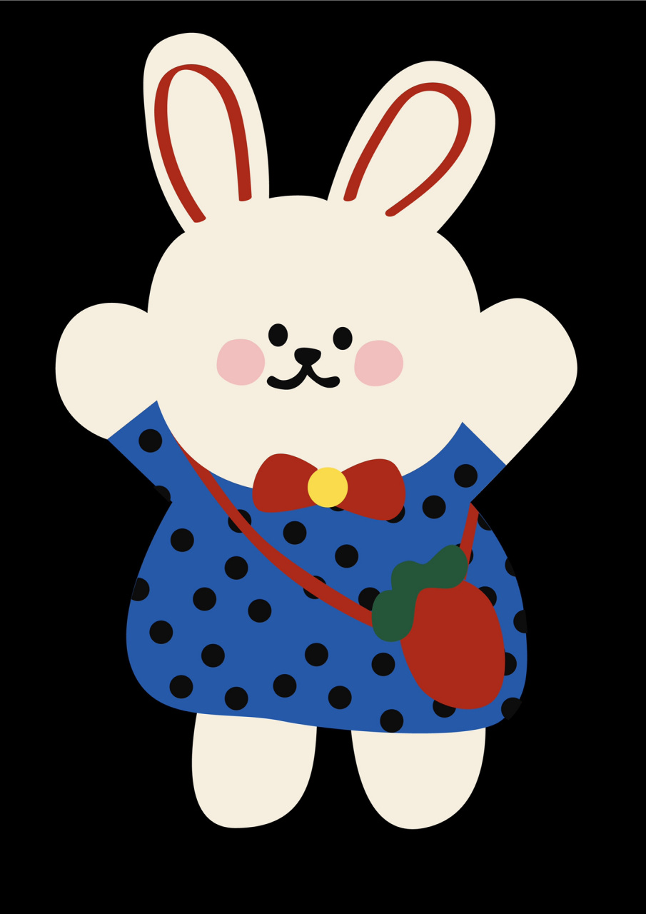 小兔乖乖卡通图案设计 原创设计,已版权登记,禁未经允许擅自商用和二