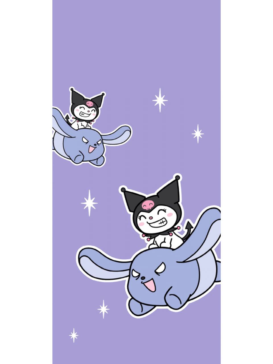 库洛米壁纸|紫色的库洛米免费壁纸来啦! 可爱又性感的库洛米～ 真的是