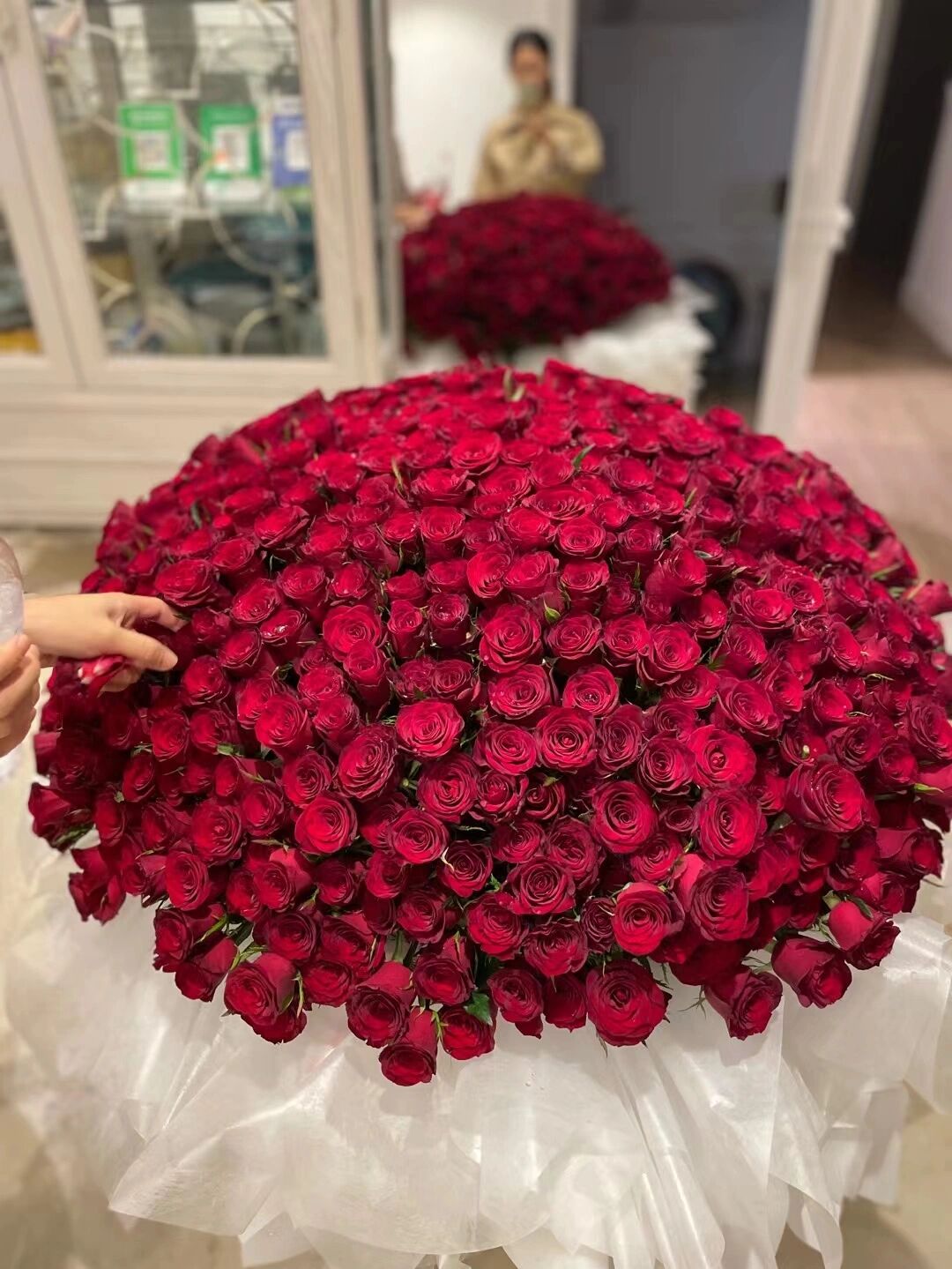 999朵巨型玫瑰花束红玫瑰