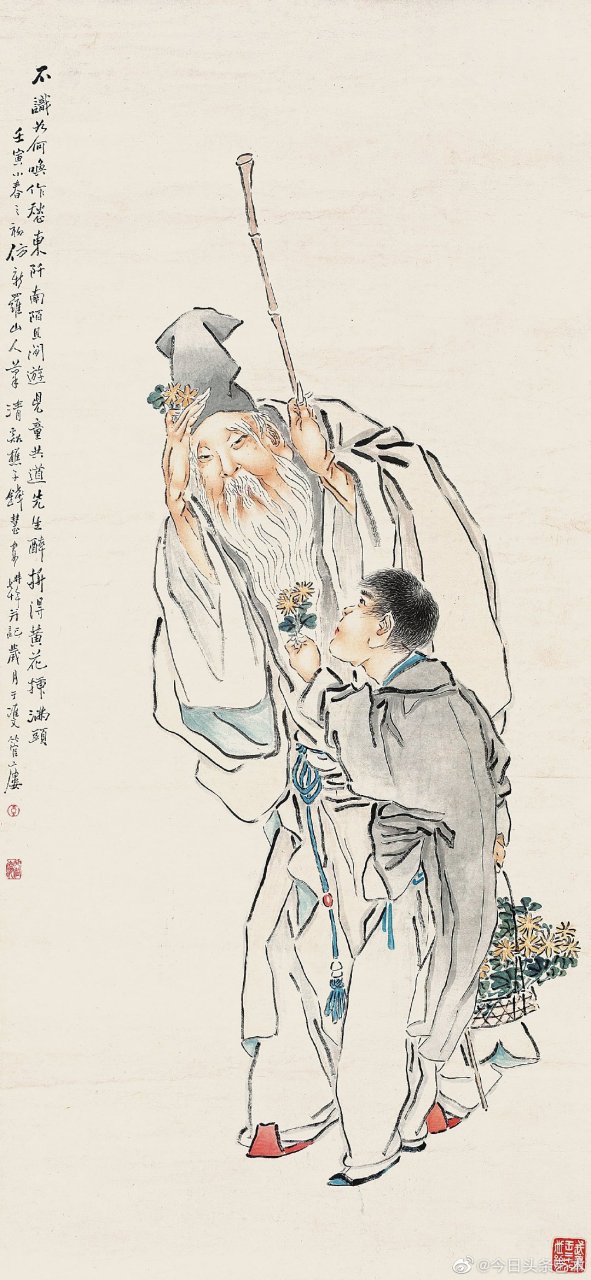 【 清代画家钱慧安人物画 】  钱慧安(1833年—1911年),初名贵昌,字吉