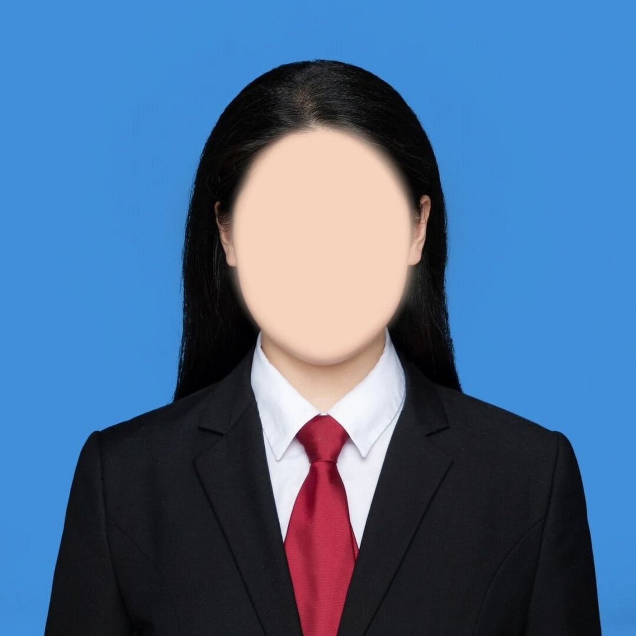 来一组红领带白衬衫黑西装证件照模板 好久没出模板了  太冷了  下雪