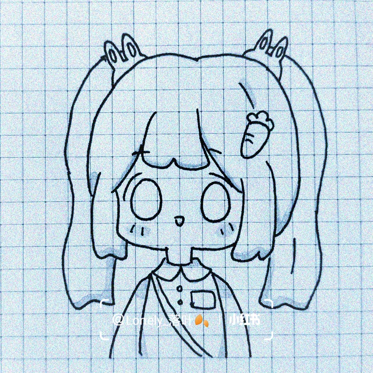 简笔画小女孩95绘画合集② "与其可忙的追赶日落不如静待满天繁星"