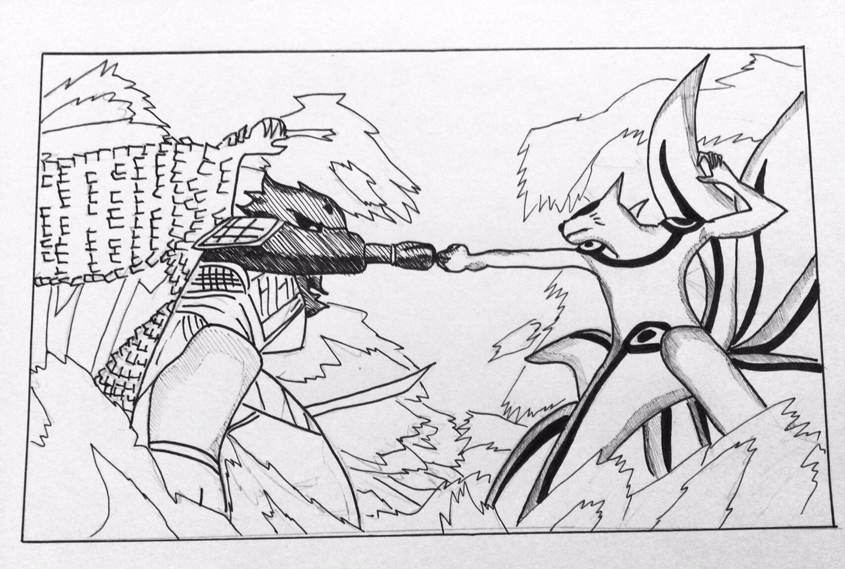 【火影忍者手绘】鸣佐终结谷之战