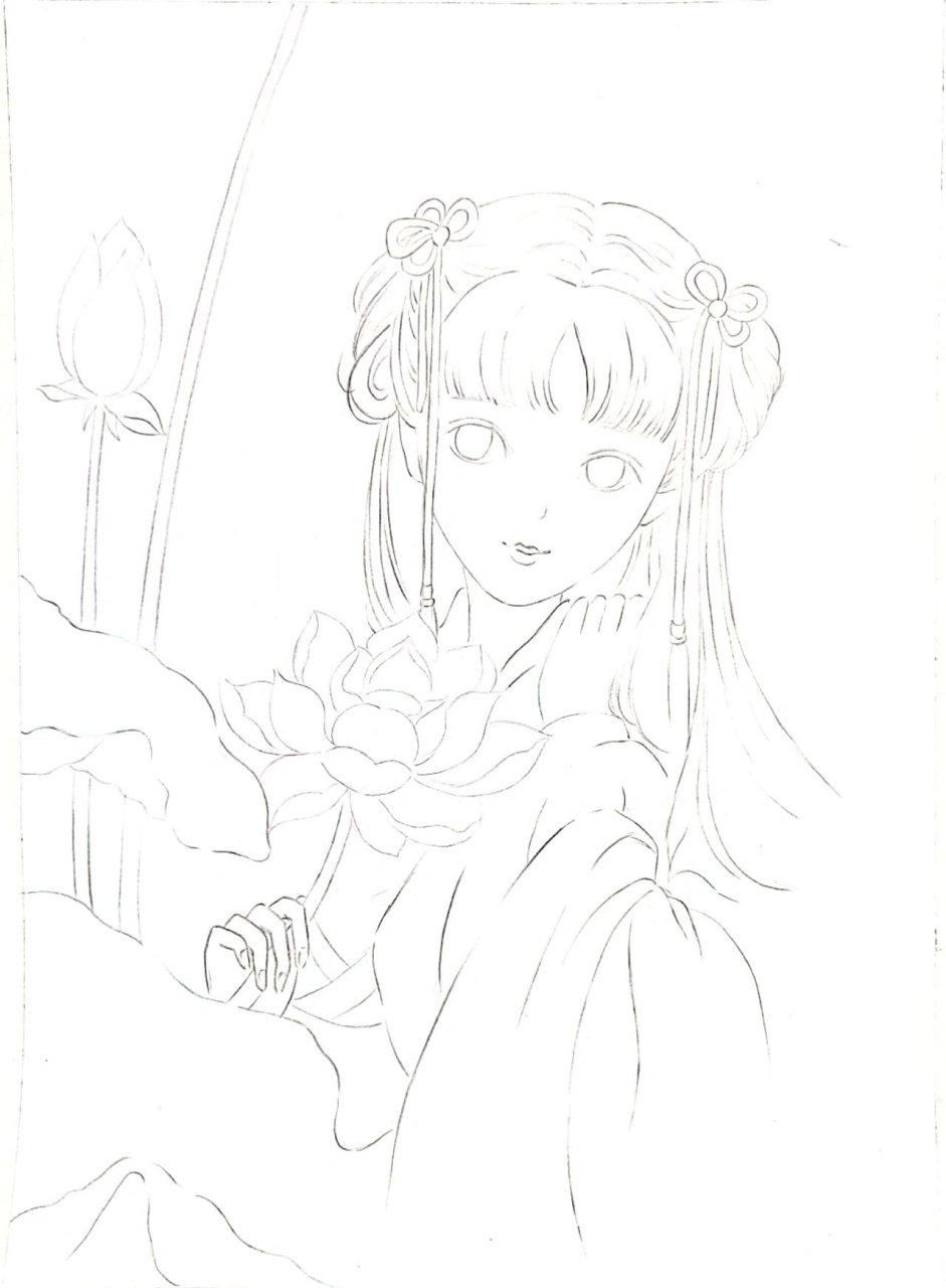 马克笔手绘古风漫画(步骤图)