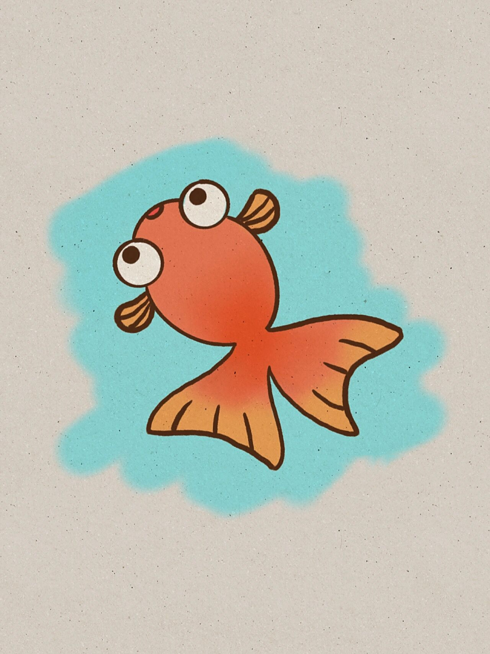 小贝简笔画-金鱼96 96金鱼是世界著名三大观赏鱼类之一,发源于