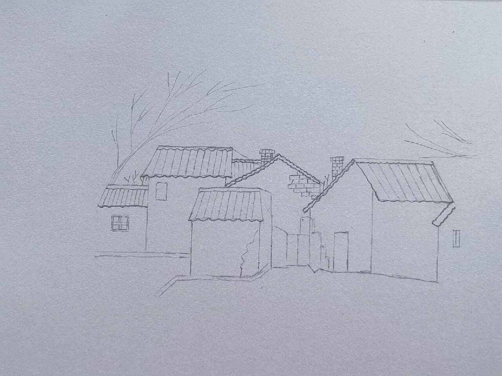 彩铅临摹:老房子(附步骤)