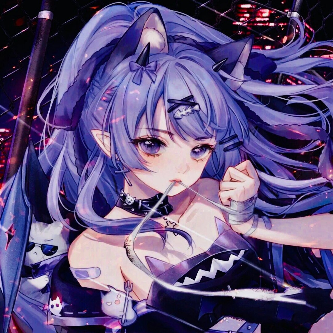 紫,粉,红,蓝色系女生头像