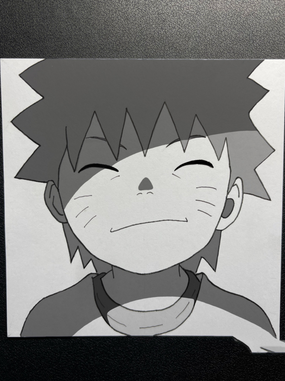 手绘|鸣人小时候 「附线稿」  ————————— 纸:荷兰白卡纸 10