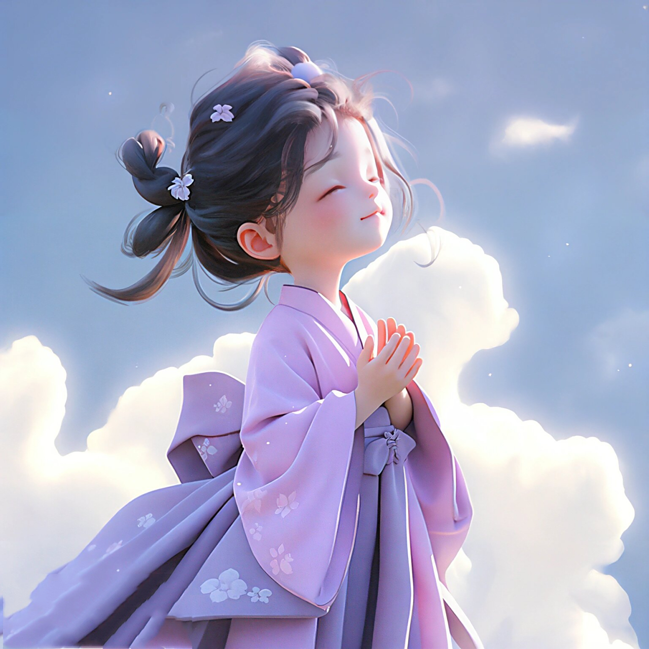 放松心情享受阳光(o^^o)|古风仙女头像 心情是一种风景,心中有风景