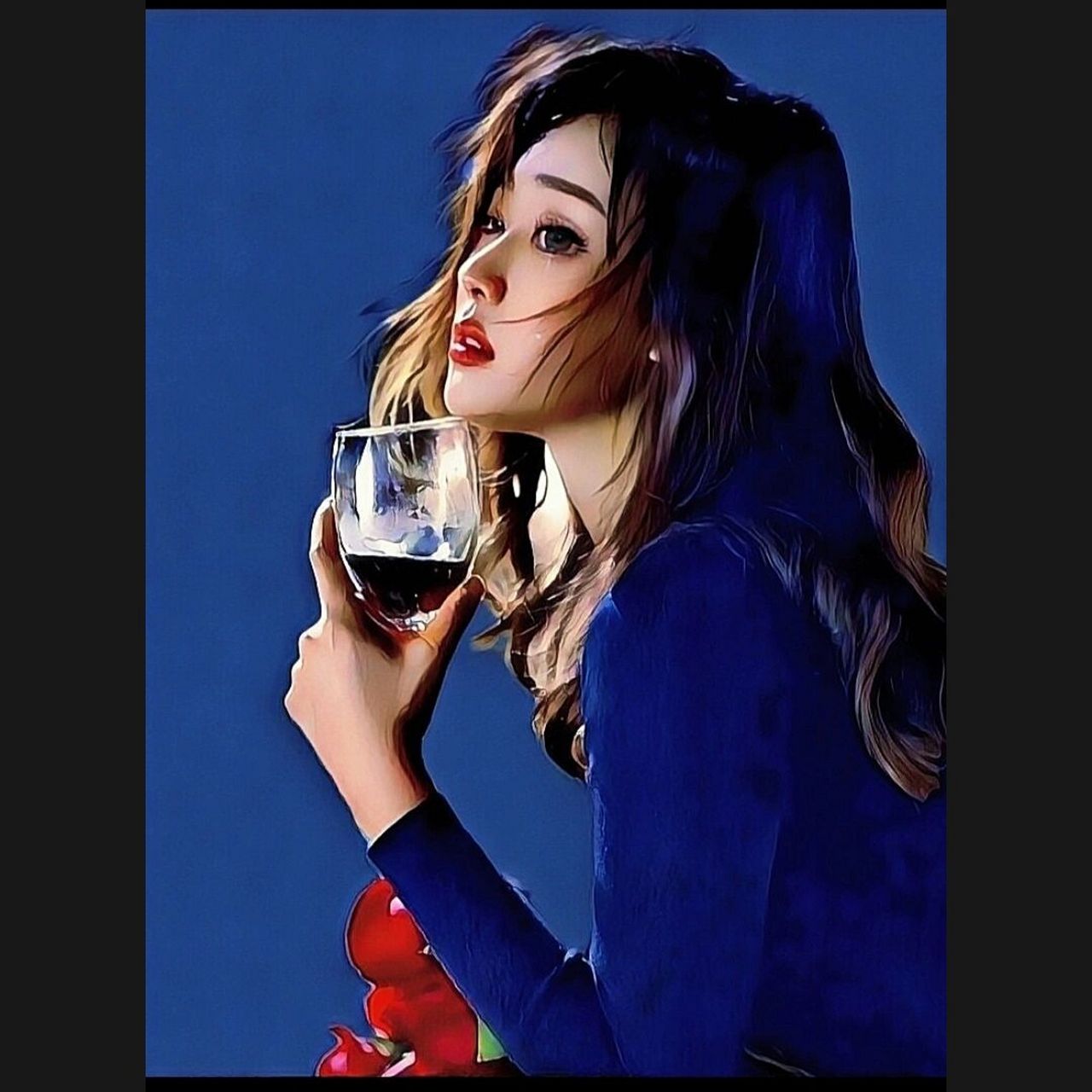 伤感情绪头像女生头像漫画风