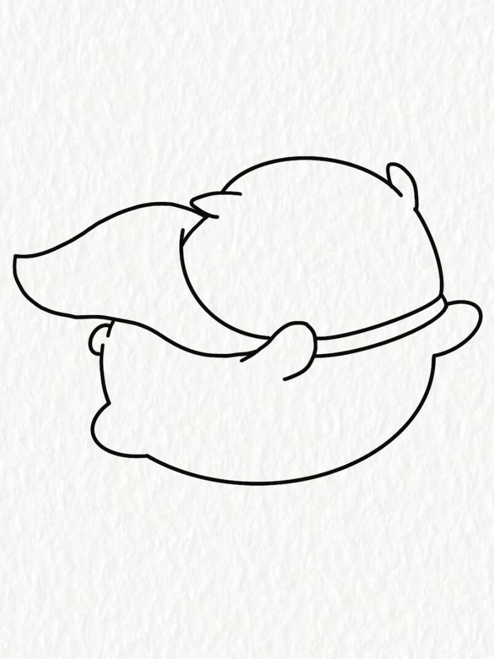 简笔画教程—会飞的猪  看,这个猪会飞!