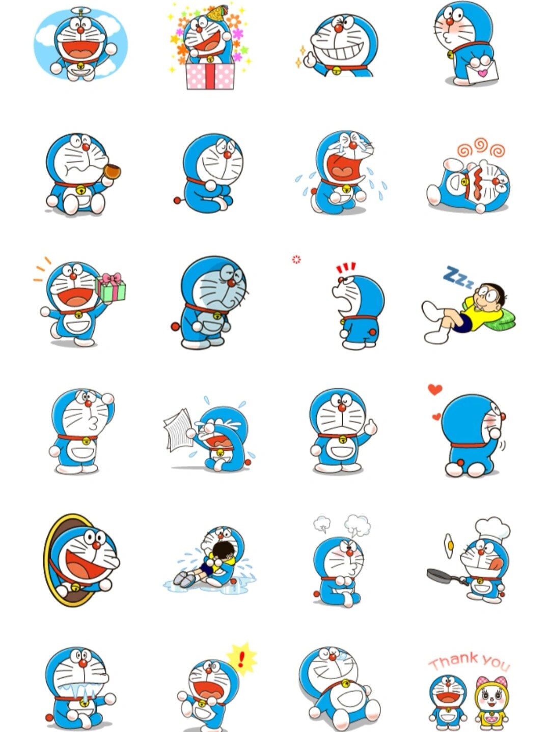 已下架哆啦a梦官方微信表情包重获新生 哆啦a梦/机器猫/doraemon 	 是