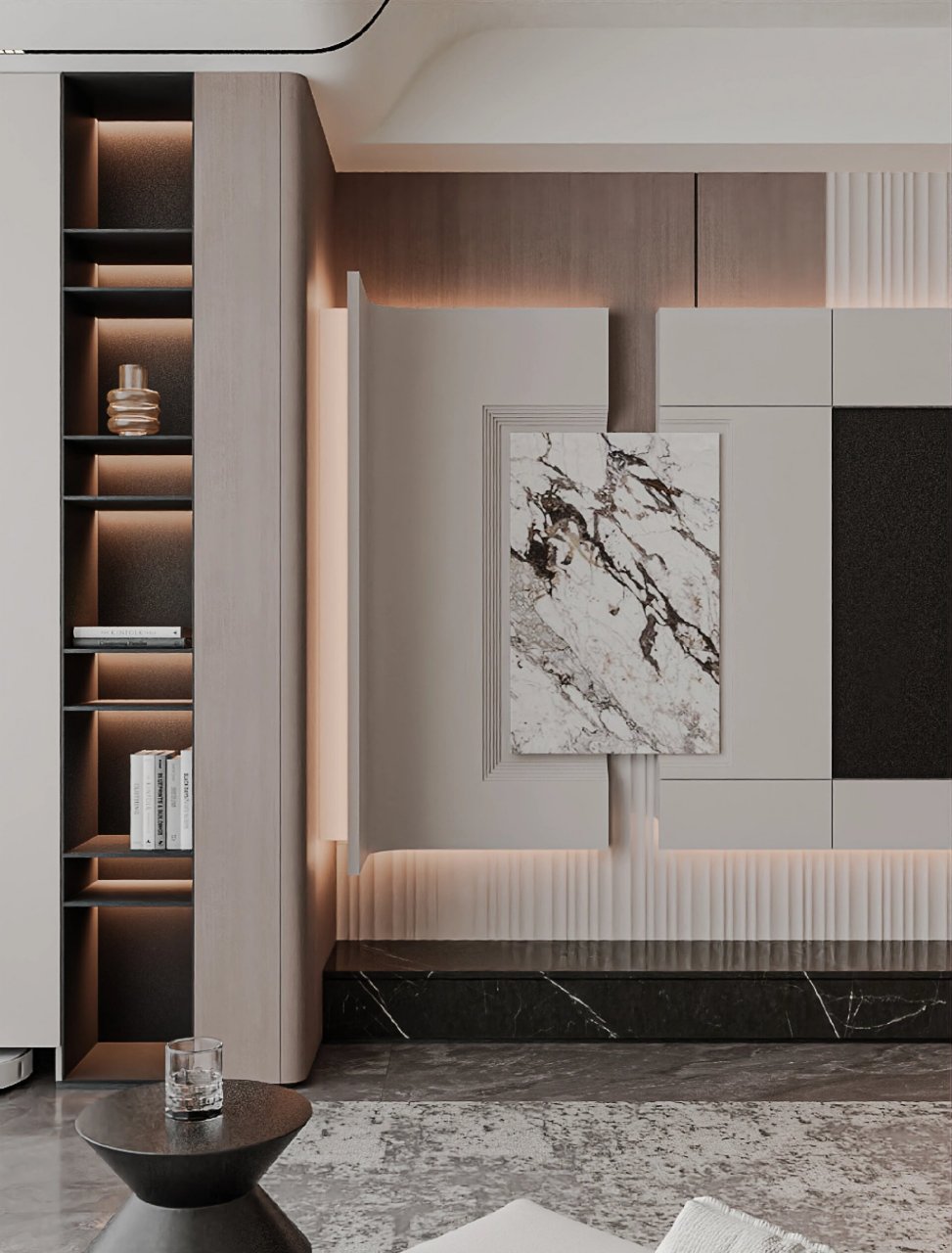 2023超火电视背景墙设计97高端又大气 96 分享12款简约且有质感的