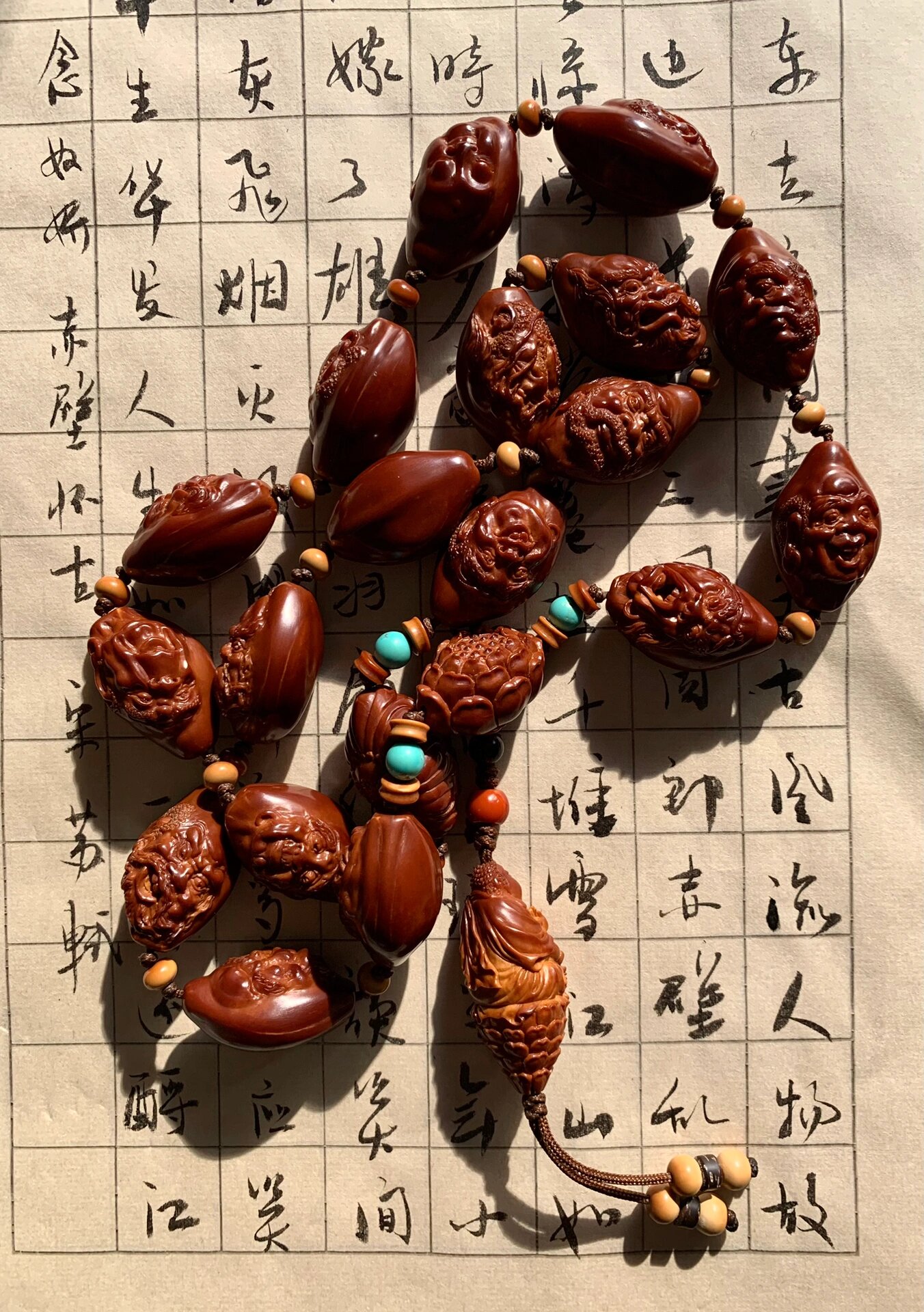 18罗汉(橄榄核雕