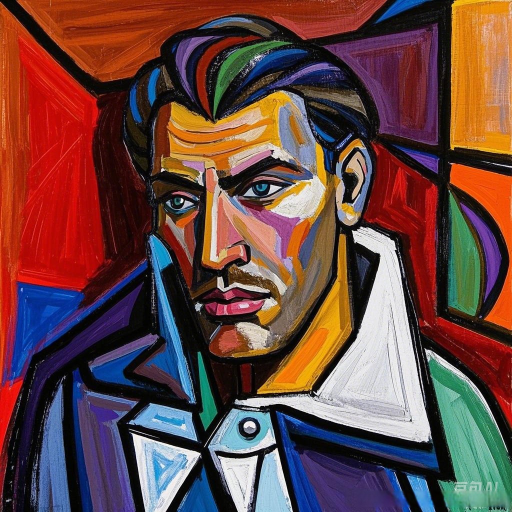 谁说抽象画就没有好看的的美女了 我要做的就是画的即抽象,又美丽