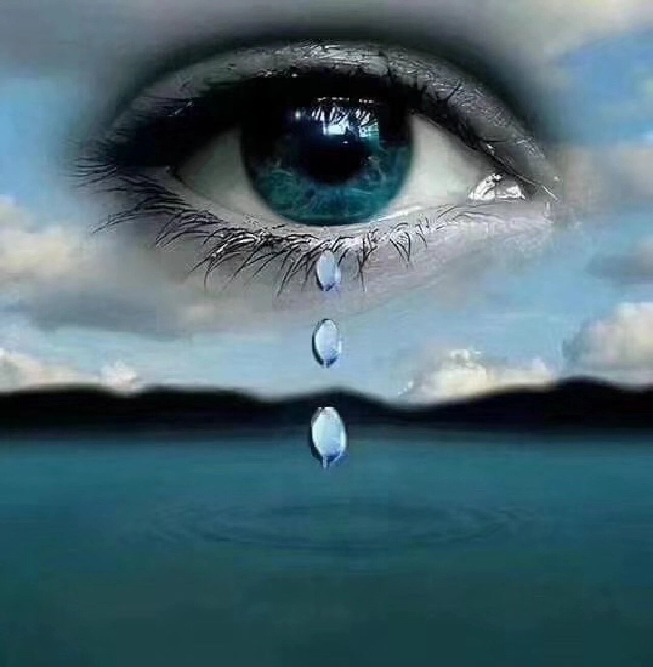素材:流泪的眼睛