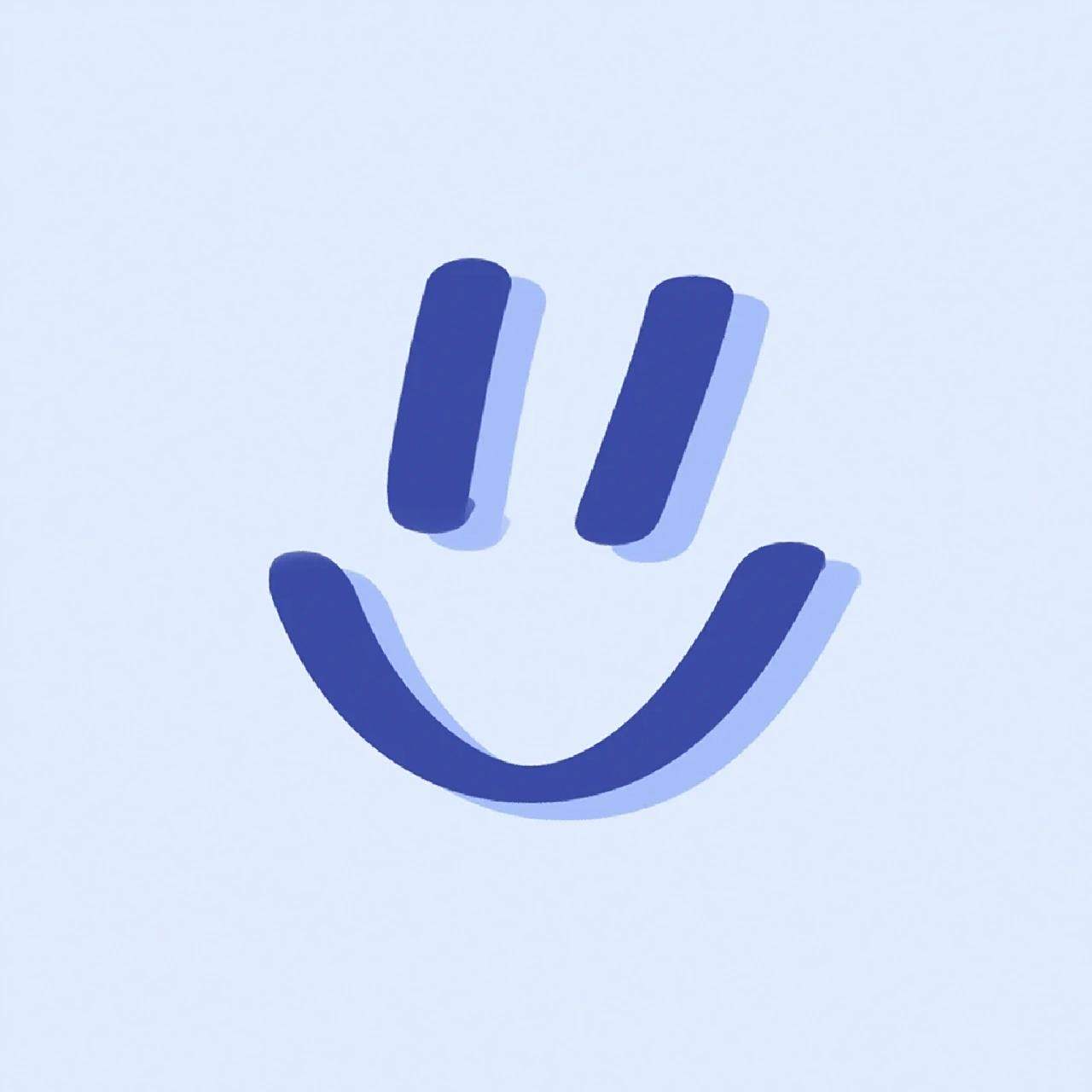 原创″微笑笑脸头像 女生头像  男生头像  简约头像  要的艾特我