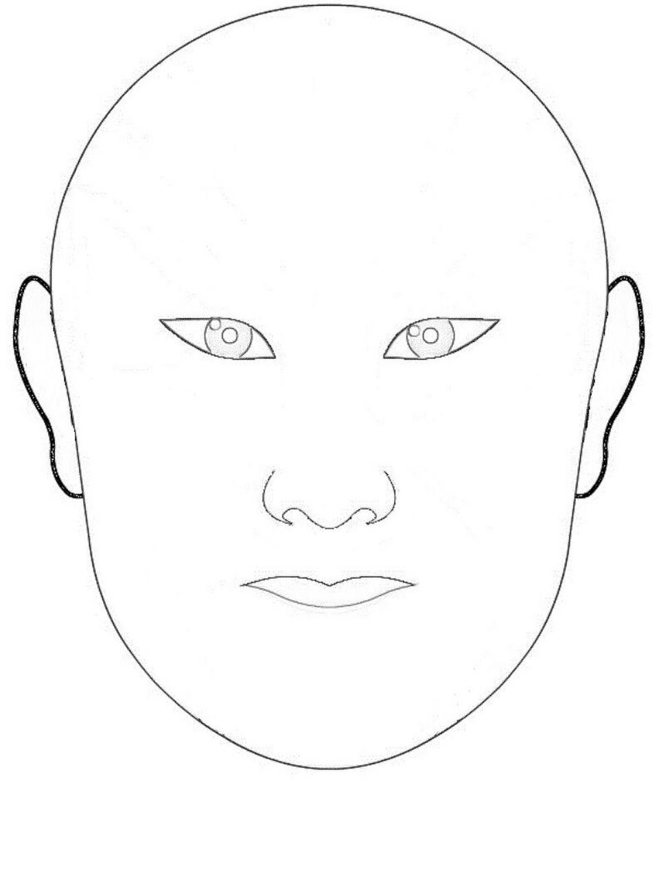 空白脸谱 需要自取 辛辛苦苦从美图秀秀把线条扣掉的 需要原图的姐妹