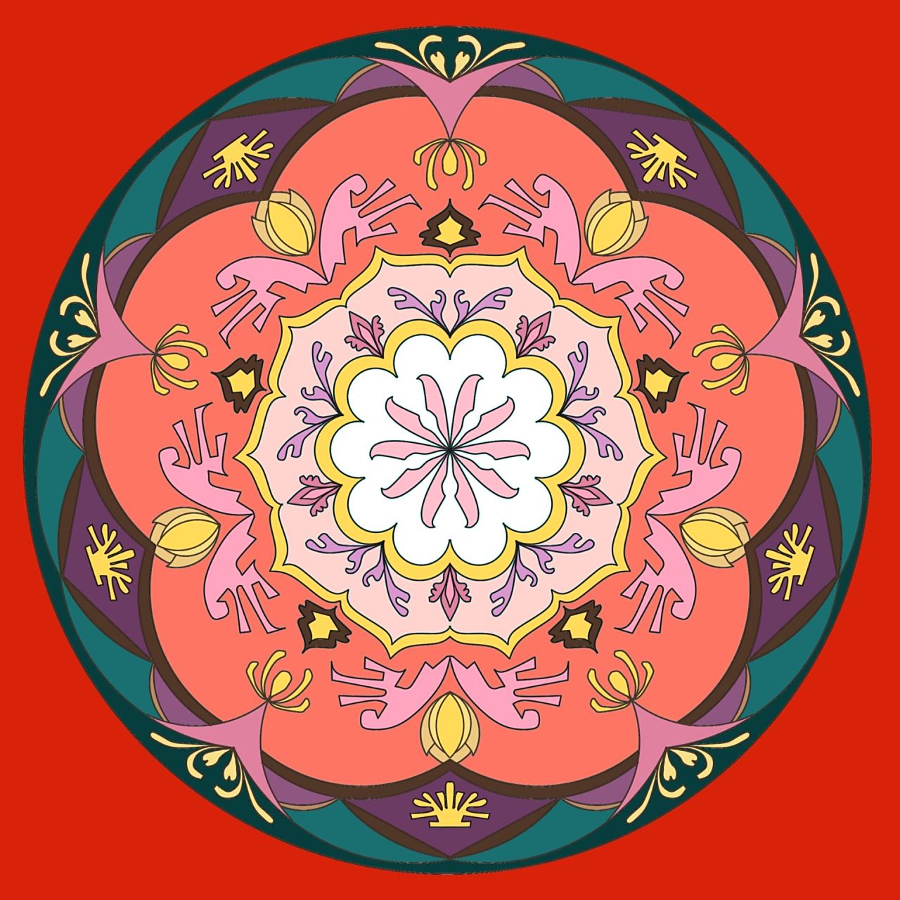 圆适合纹样图案设计 纹样 纹样图案设计