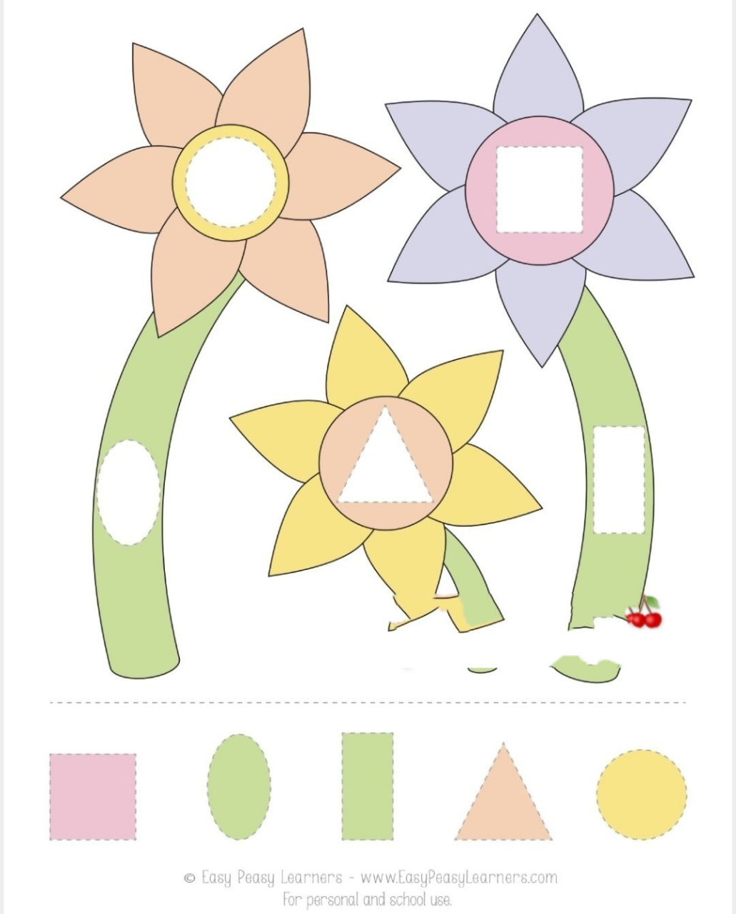 幼儿园找形状拼图 28张可打印 幼儿园找形状拼图素材 认识三角形