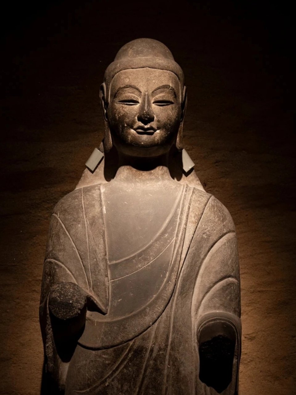 山西博物院藏北齐佛像 释迦立像  北齐(550-577年) 山西省太原市华塔