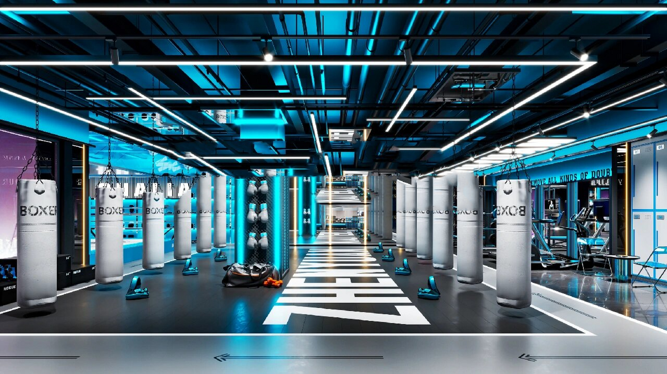 拳馆设计 | 搏击区设计合集 ——oko专注拳馆设计装修—— 项目名称