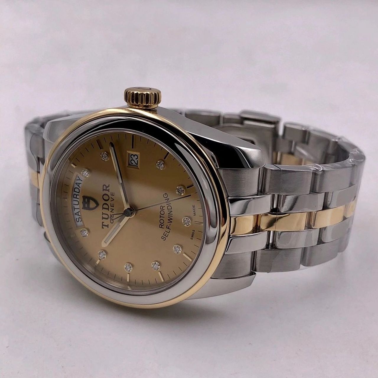 帝舵骏珏系列男表 帝舵m56003-0006骏珏系列男表,18k黄金/不锈钢材质