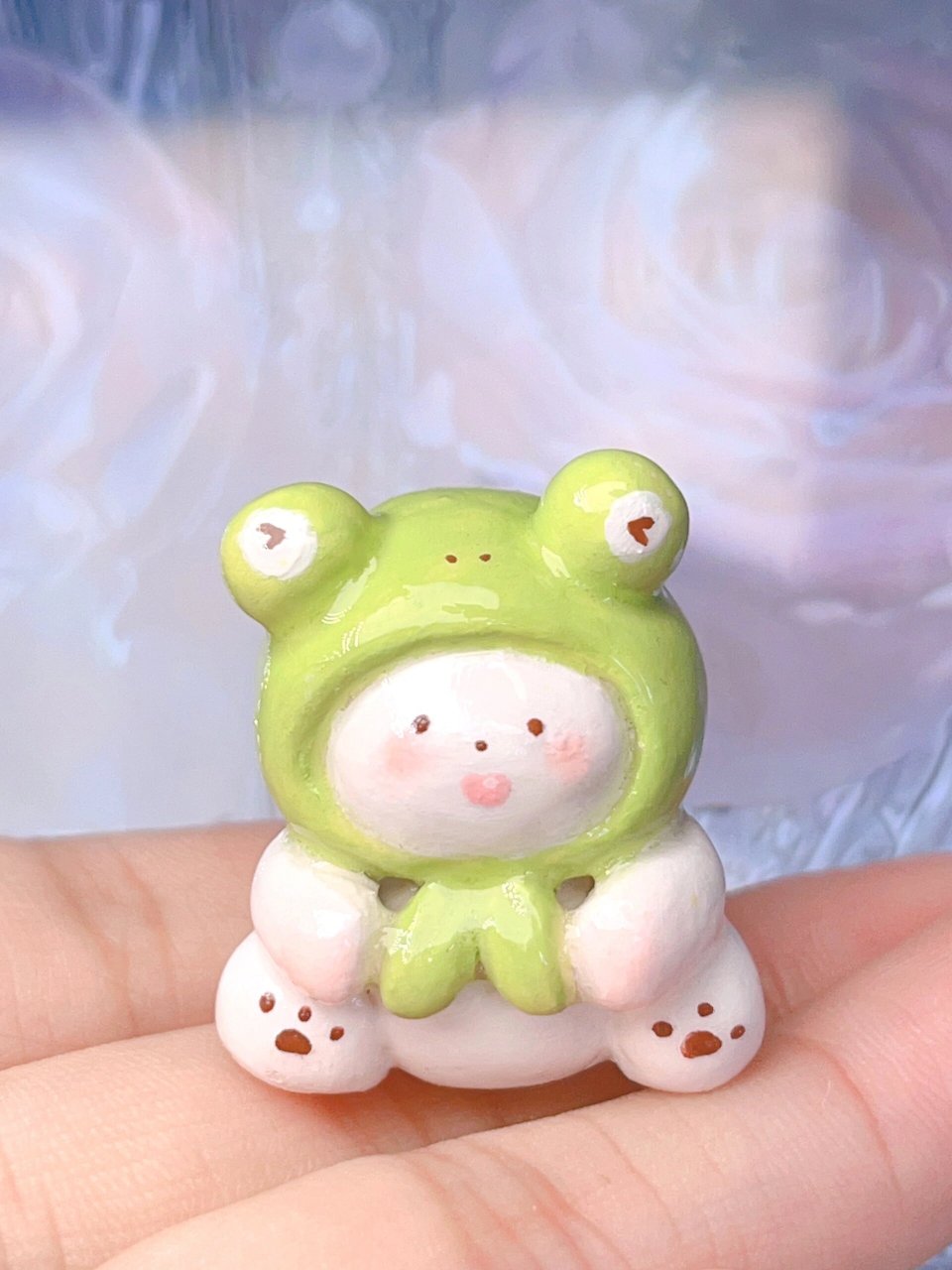 石塑粘土丨小青蛙教程来咯