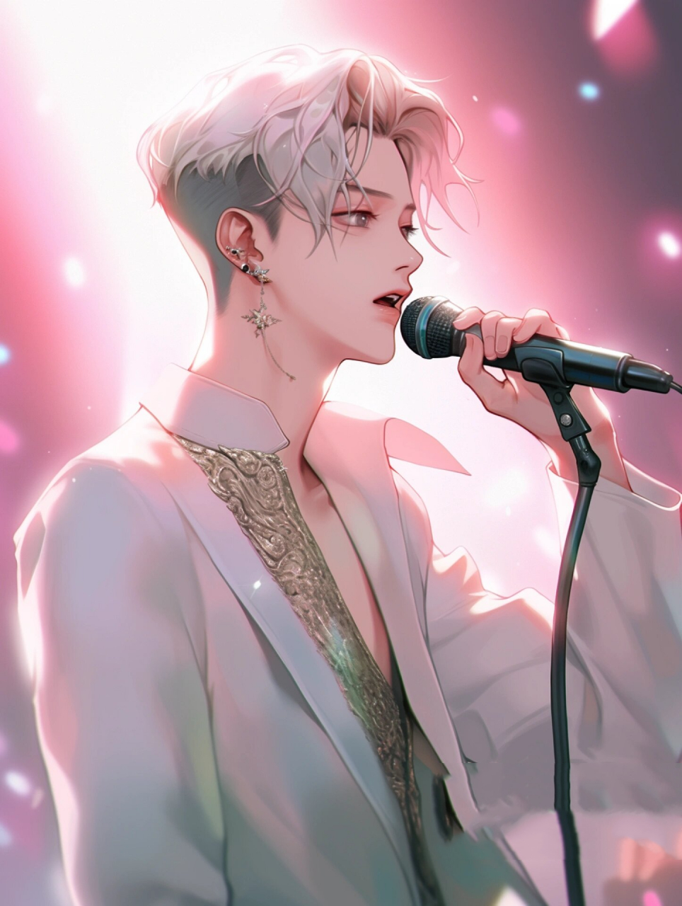 唱歌的男孩「头像壁纸」 唱一首歌吧