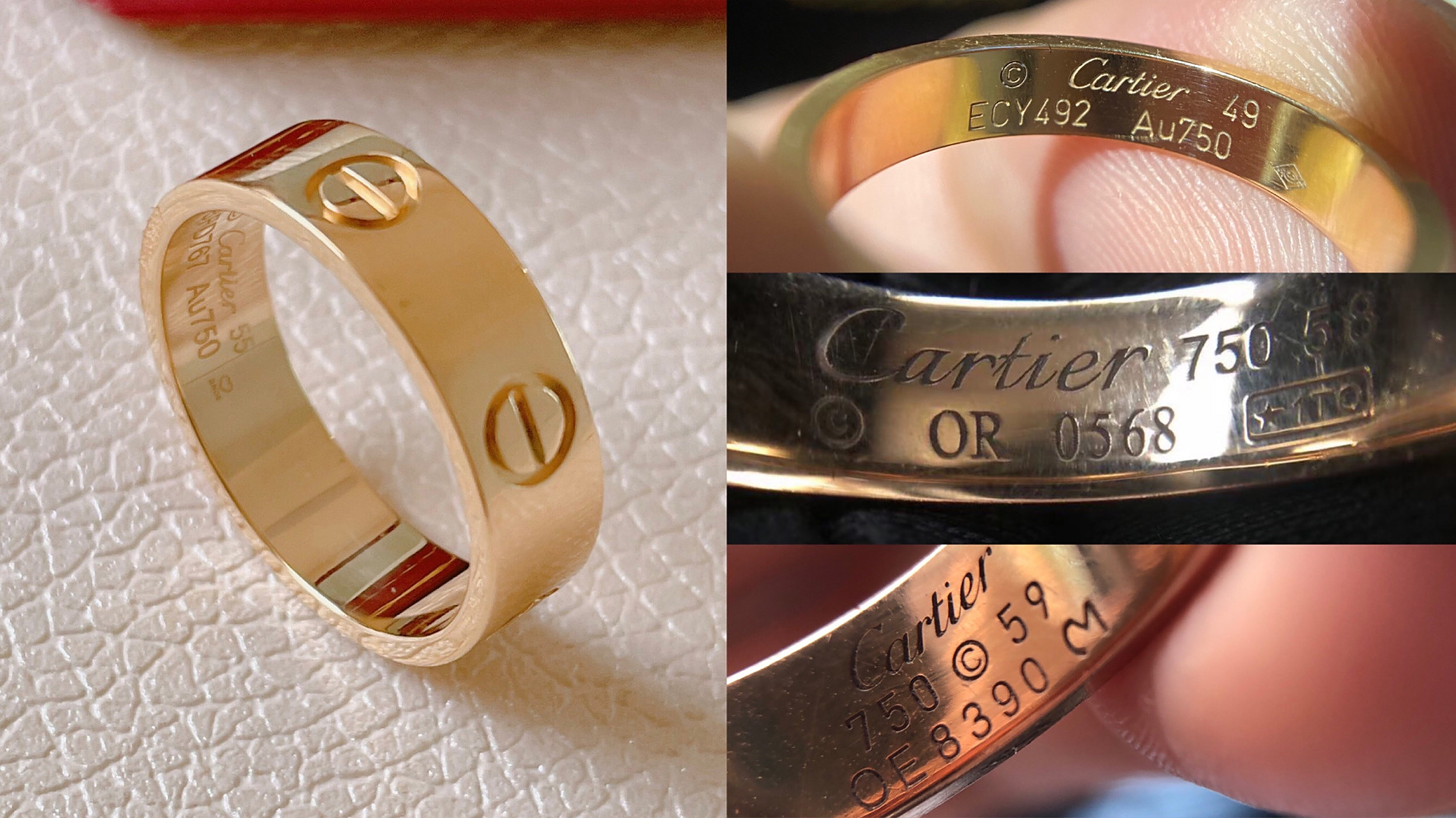 卡地亚love系列戒指,一招鉴定真假傻瓜入门 卡地亚love系列堪称经典