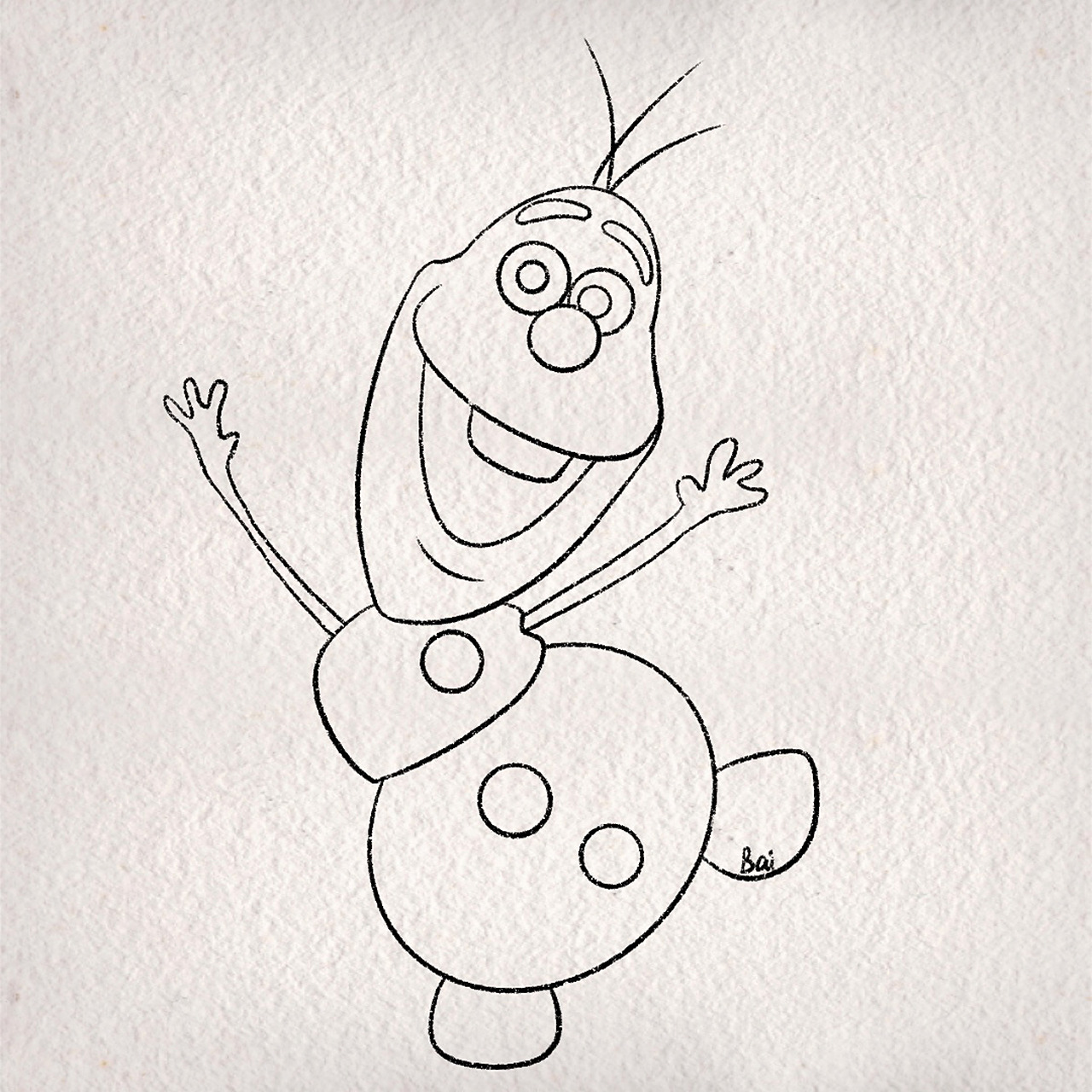 这个冬天你会拥有雪宝么(另附绘画步骤)