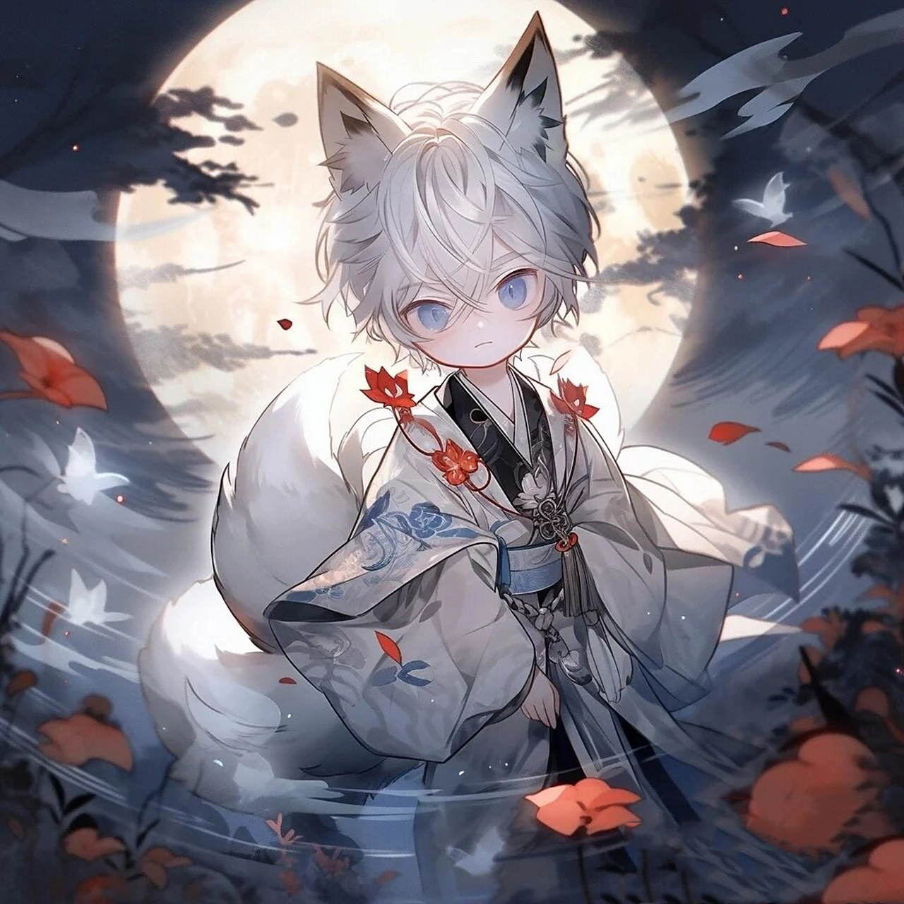 可爱小狐耳正太头像 原创